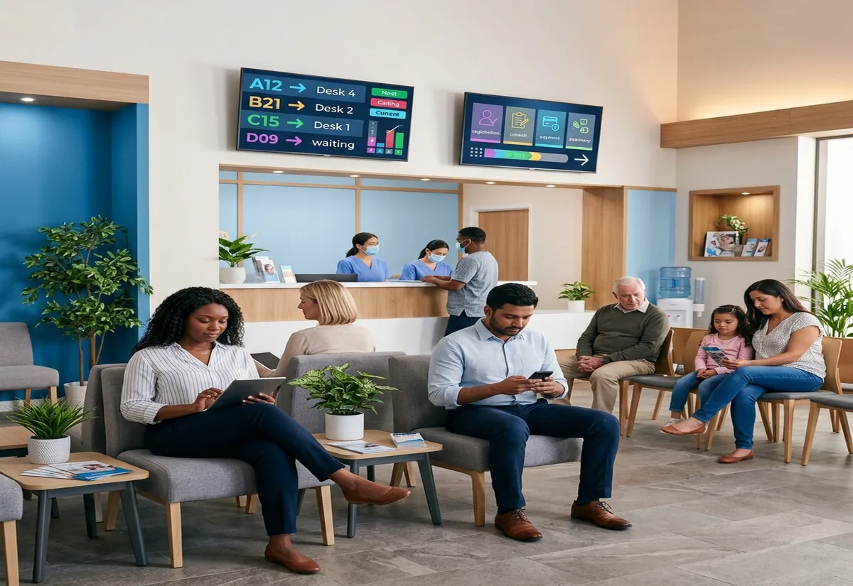 Pantallas de llamado y señalización digital para gestión de turnos